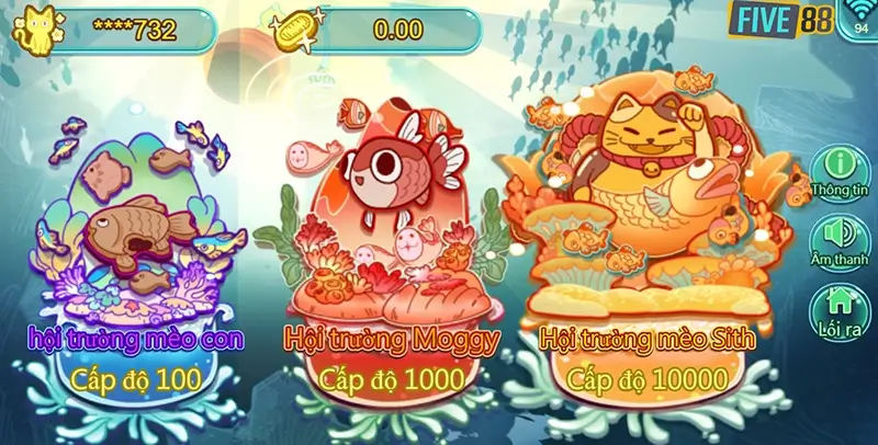 Mèo bắn cá có hình ảnh chân thực, được game thủ ưa thích