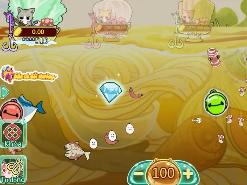 Mèo bắt cá có đồ họa mới lạ, dễ thương