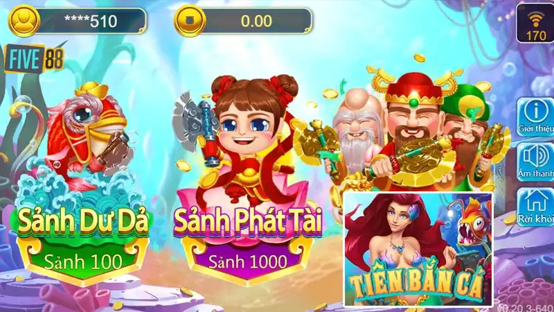 Tiên bắn cá online giao diện đẹp mắt Tiên bắn cá online giao diện đẹp mắt