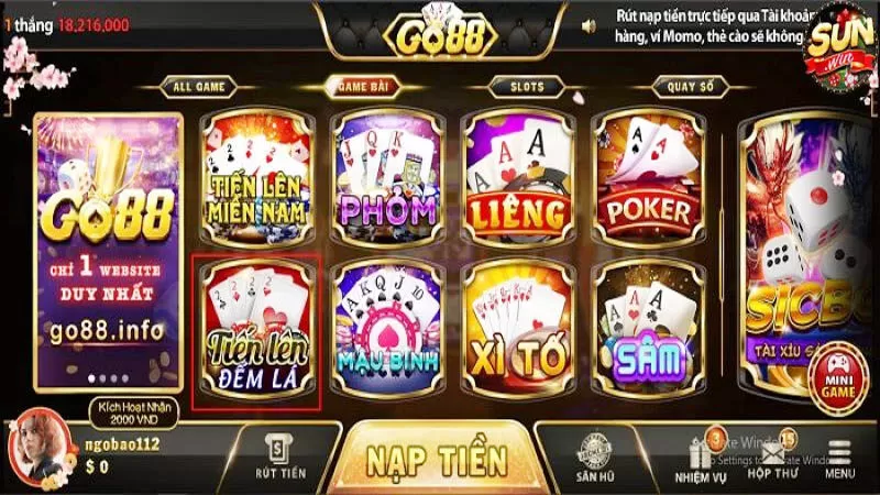 Cổng trò chơi Go88 nổi tiếng với game bài Cổng trò chơi Go88 nổi tiếng với game bài
